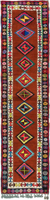 Vintage Anadolu Yolluk - 102 cm x 380 cm