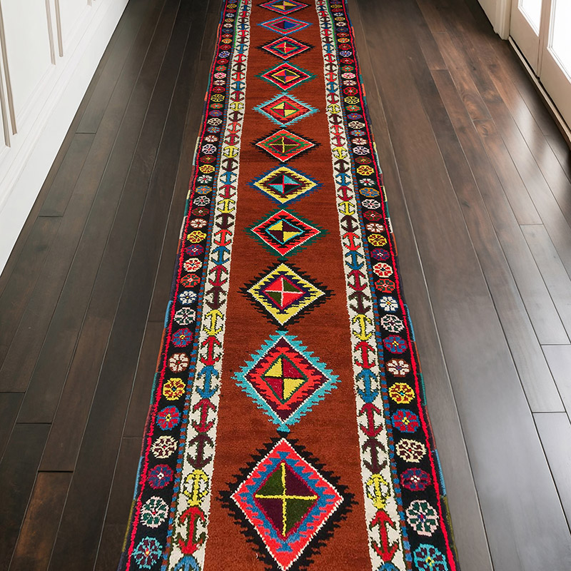 Alfombra Vintage de pasillo - 102 cm x 380 cm - K0072272