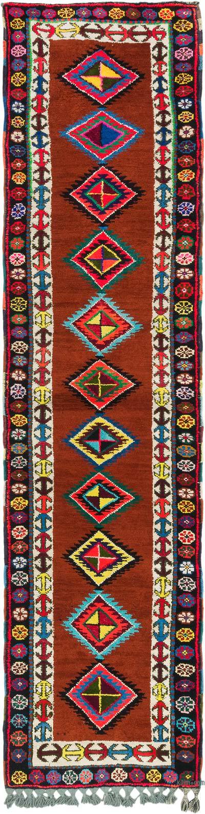 Alfombra Vintage de pasillo - 102 cm x 380 cm