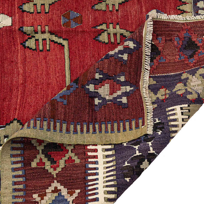 Vintage Konya Obruk Kilim Rug - 4' 7" x 6' 4" (55" x 76") - K0072494