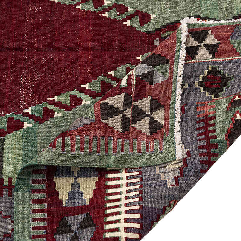 Vintage Konya Obruk Kilim Rug - 4' 1" x 6'  (49" x 72") - K0072495
