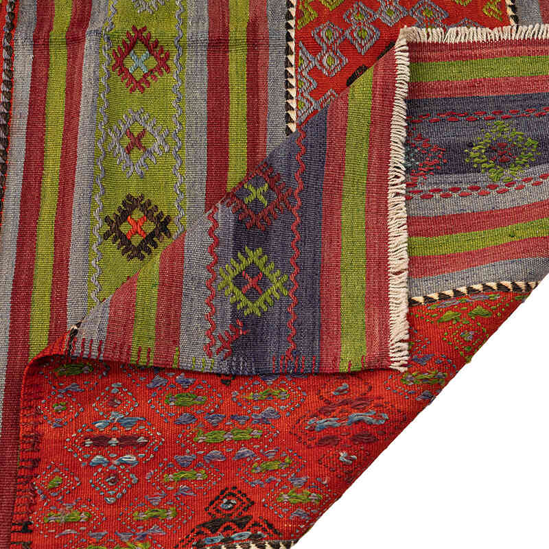 Vintage Denizli Kilim Rug - 5' 4" x 9' 6" (64" x 114") - K0072496