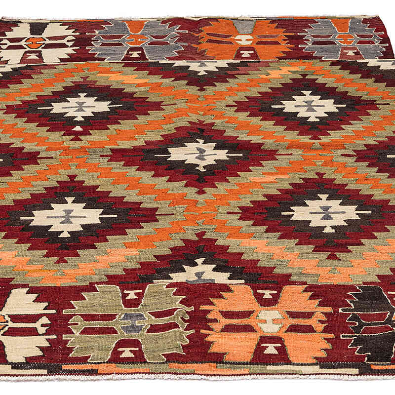 Vintage Cal Kilim Rug - 3' 8" x 4' 10" (44" x 58") - K0072497