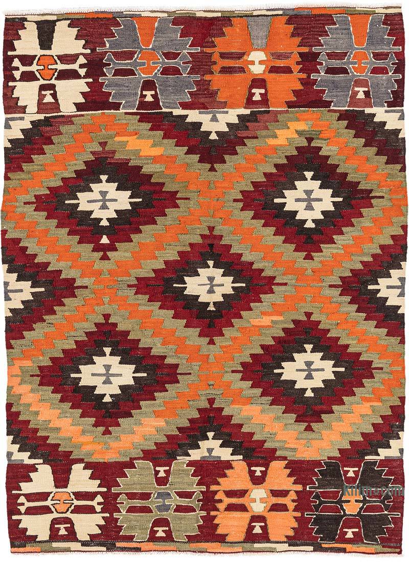 Vintage Cal Kilim Rug - 3' 8" x 4' 10" (44" x 58") - K0072497