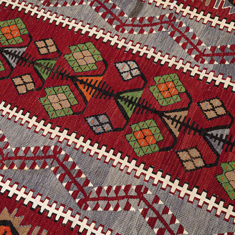 Oushak Kilim Vintage - 122 cm x 184 cm - K0072499
