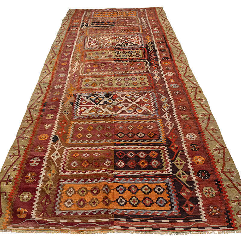 Alfombra Vintage Corum Kilim - 145 cm x 387 cm - K0072512