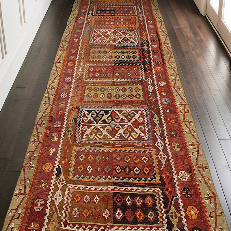 Alfombra Vintage Corum Kilim - 145 cm x 387 cm - K0072512