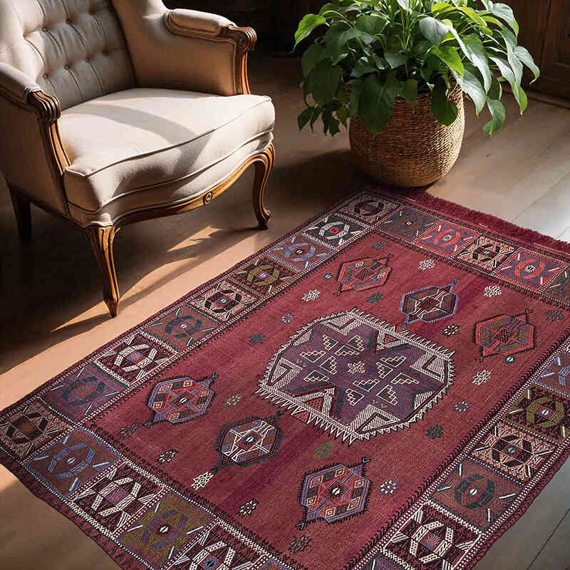 Alfombra Konya Jijim Vintage - 139 cm x 170 cm - K0072518