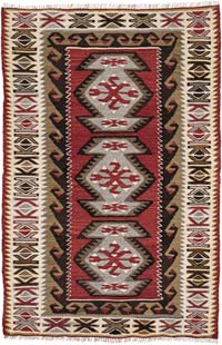 Vintage Adana Kilim Rug - 2' 5" x 3' 7" (29" x 43")