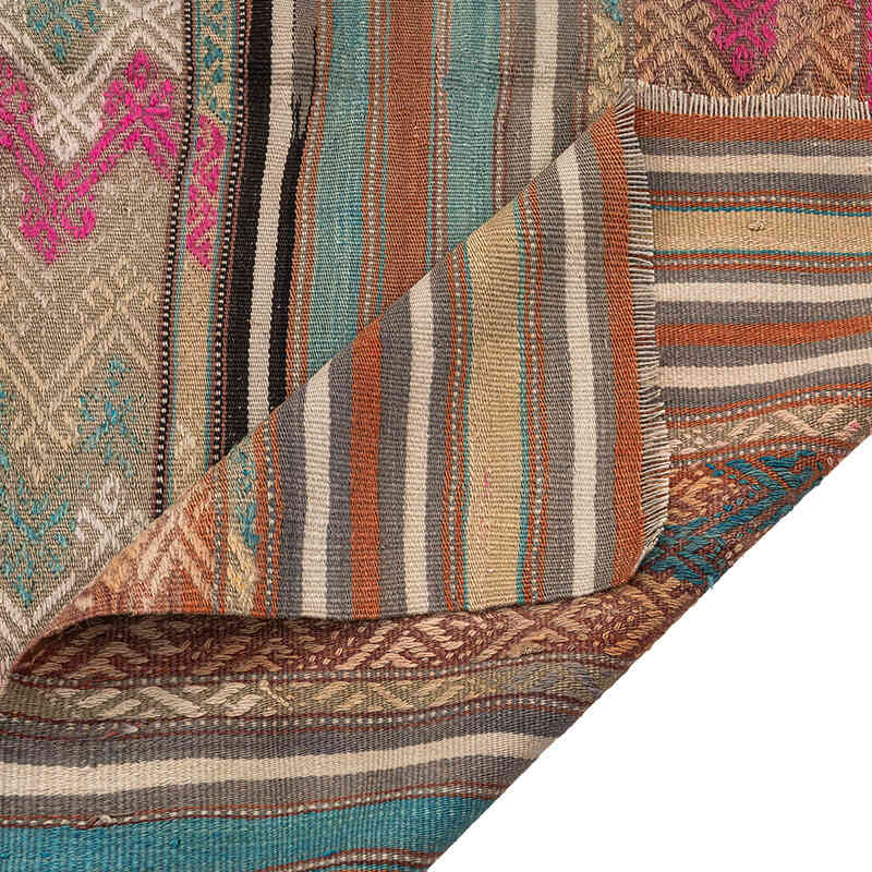 Vintage Denizli Kilim Rug - 4' 10" x 7' 5" (58" x 89") - K0072523