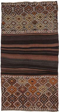 Vintage Bayburt Kilimi - 120 cm x 215 cm