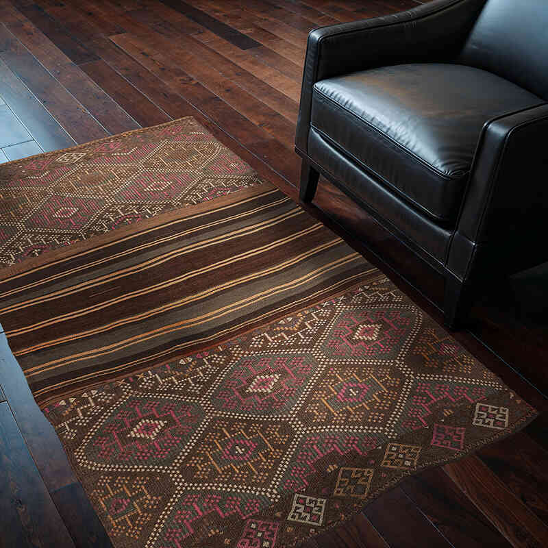Vintage Bayburt Kilimi - 122 cm x 167 cm - K0072529