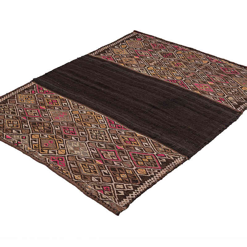 Alfombra Vintage Bayburt Kilim - 126 cm x 148 cm - K0072533