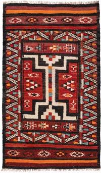 Vintage Van Kilim Rug - 2' 7" x 4' 4" (31" x 52")