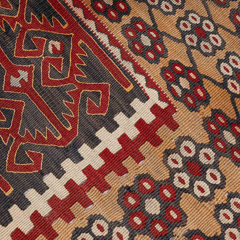 Vintage Kayseri Kilim Rug - 6' 4" x 12' 6" (76" x 150") - K0072542