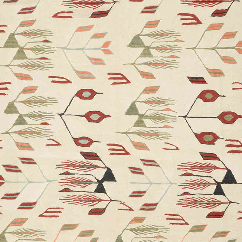 New Handwoven Turkish Kilim Rug - 7' 8" x 9' 9" (92" x 117") - K0072825