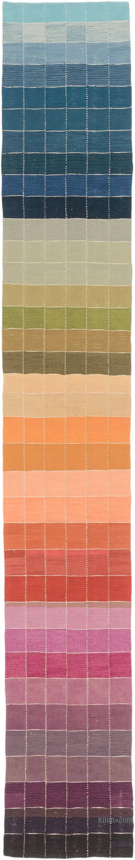 Yeni Kök Boya El Dokuma Yolluk Kilim - 60 cm x 390 cm - K0072826