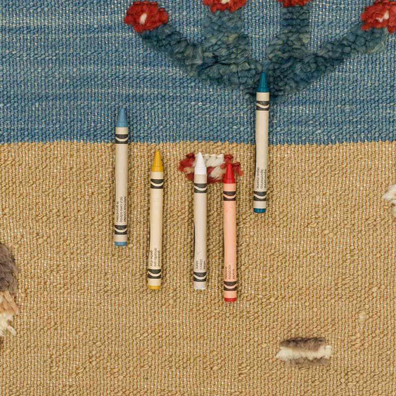 New Handwoven Turkish Kilim Rug - 3' 1" x 6' 7" (37" x 79") - K0072827