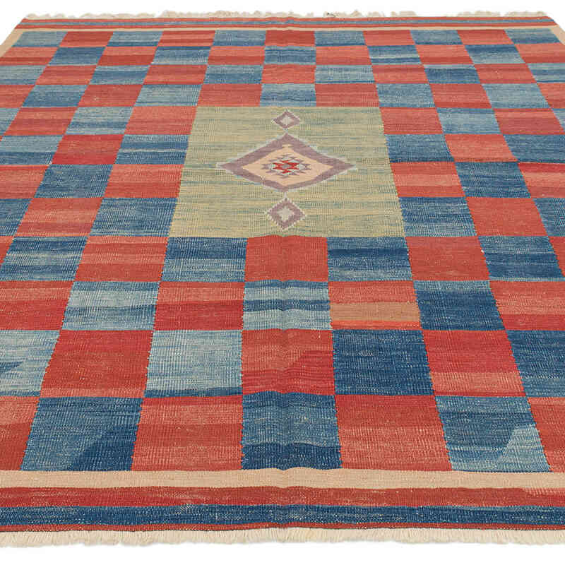 New Handwoven Turkish Kilim Rug - 6' 3" x 8'  (75" x 96") - K0072838