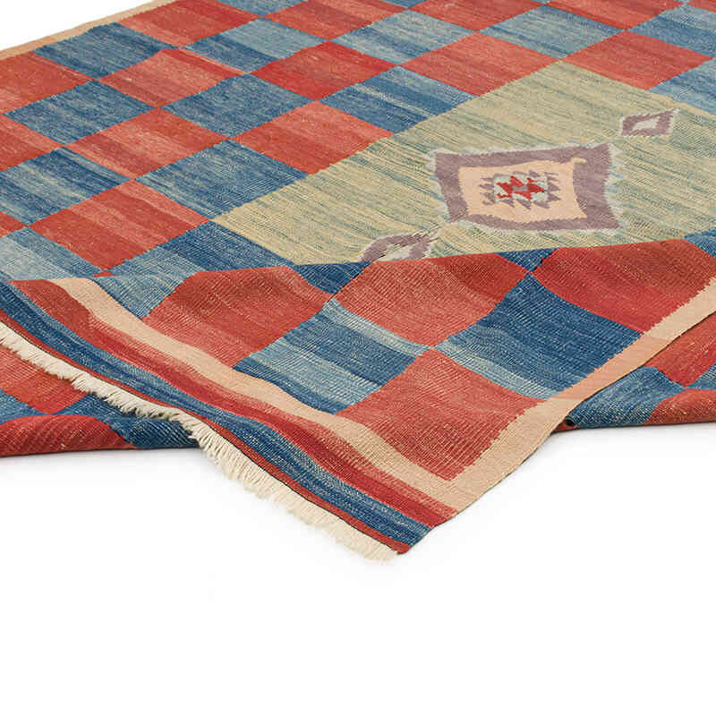 New Handwoven Turkish Kilim Rug - 6' 3" x 8'  (75" x 96") - K0072838