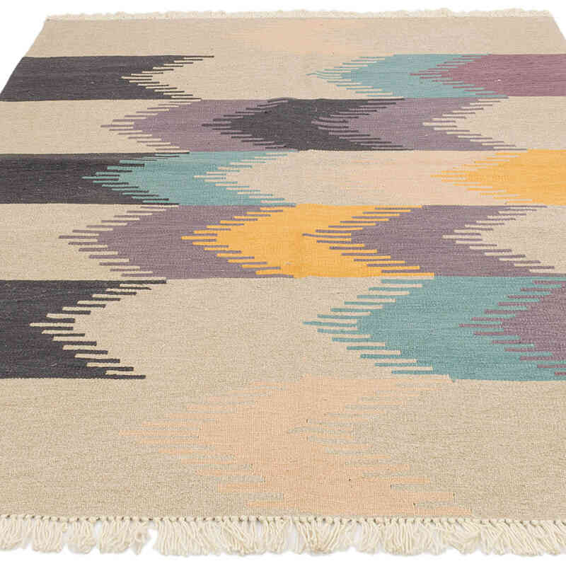 Nueva Alfombra Turca Kilim - 151 cm x 203 cm - K0072840