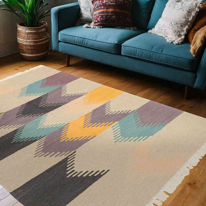 Nueva Alfombra Turca Kilim - 151 cm x 203 cm - K0072840