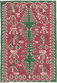 New Handwoven Turkish Kilim Rug - 6' 5" x 9' 3" (77" x 111")