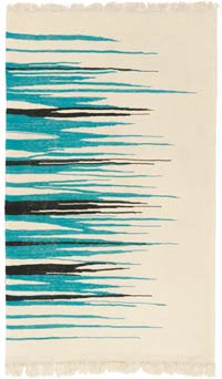 New Handwoven Turkish Kilim Rug - 3' 11" x 6' 8" (47" x 80")