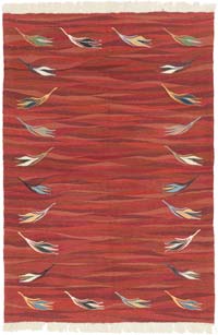 New Handwoven Turkish Kilim Rug - 4'  x 5' 11" (48" x 71")