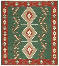 New Handwoven Turkish Kilim Rug - 9' 3" x 10' 2" (111" x 122")