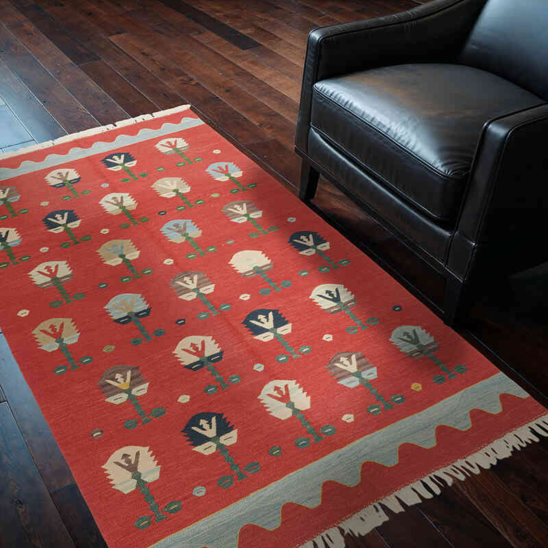 Yeni Kök Boya El Dokuma Kilim - 120 cm x 185 cm - K0072852