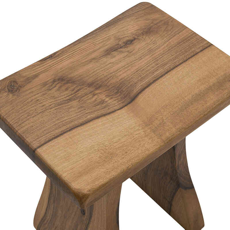 Japanese Style Walnut Stool - K0072855