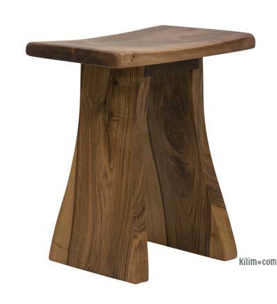 Japanese Style Walnut Stool