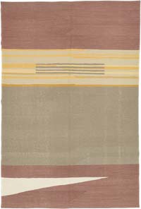 New Handwoven Turkish Kilim Rug - 6' 10" x 10' 2" (82" x 122")