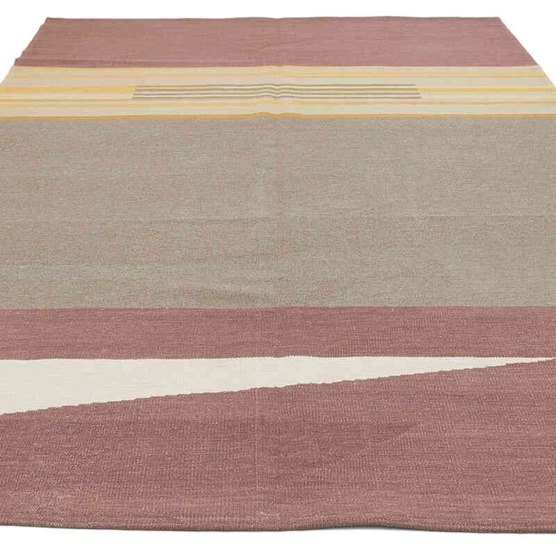 New Handwoven Turkish Kilim Rug - 6' 10" x 10' 2" (82" x 122") - K0072858