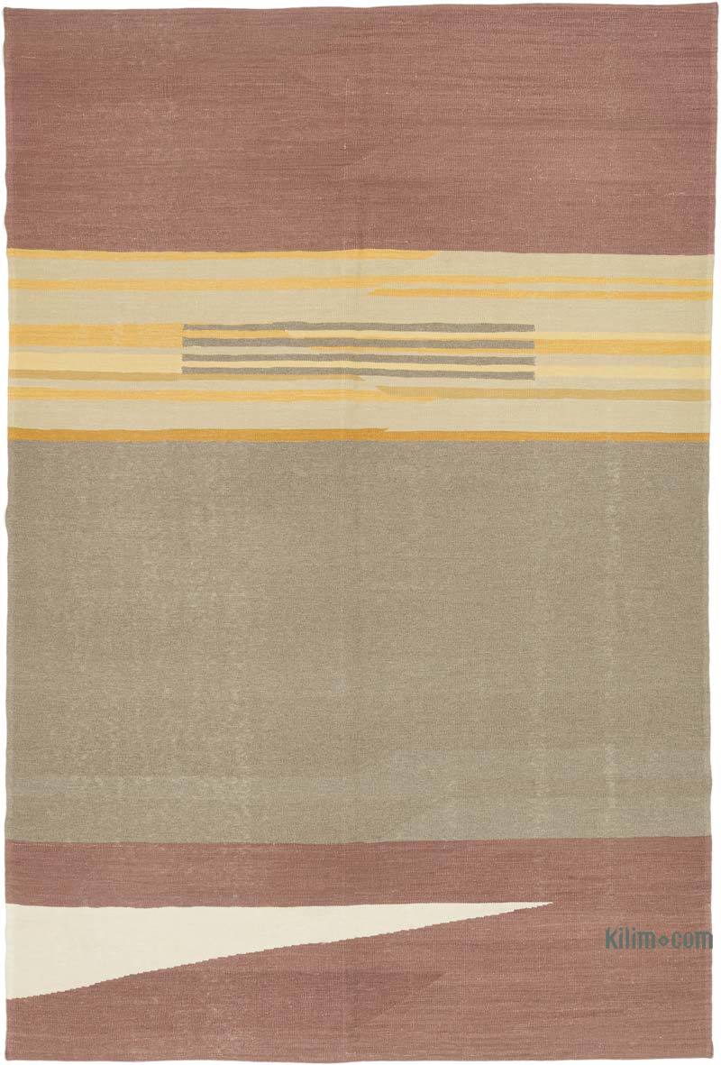 New Handwoven Turkish Kilim Rug - 6' 10" x 10' 2" (82" x 122") - K0072858
