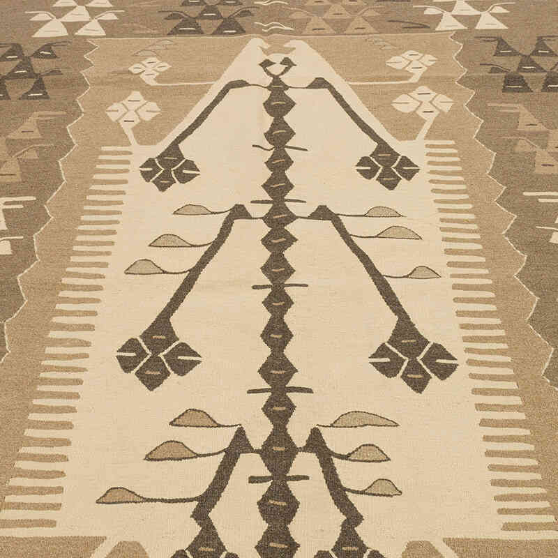 New Handwoven Turkish Kilim Rug - 6'  x 7' 9" (72" x 93") - K0072860