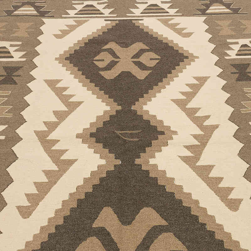 New Handwoven Turkish Kilim Rug - 6' 1" x 7' 3" (73" x 87") - K0072862