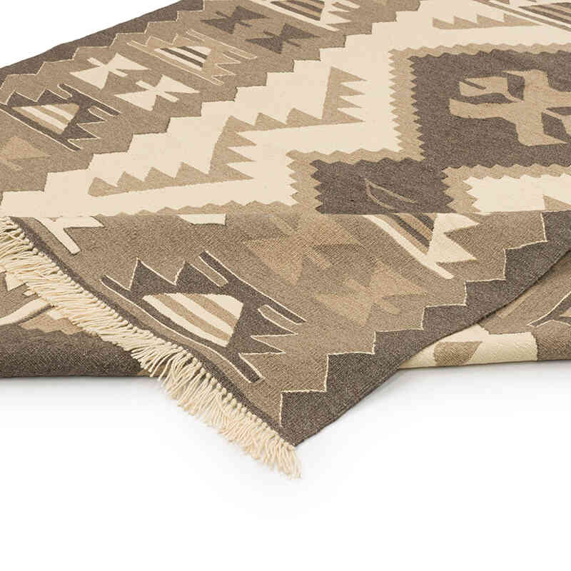 New Handwoven Turkish Kilim Rug - 6' 1" x 7' 3" (73" x 87") - K0072862