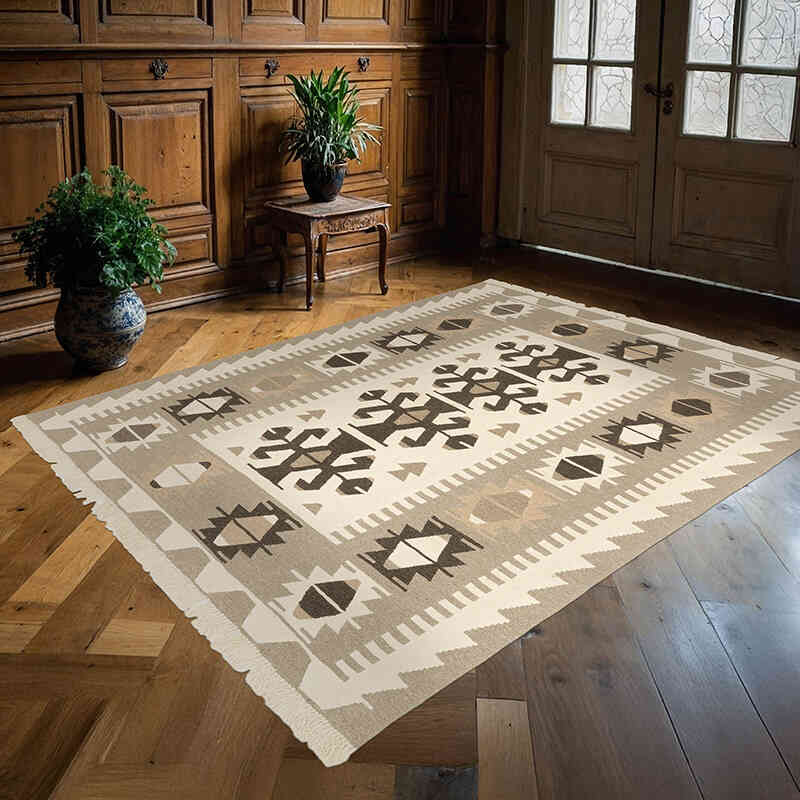 Nueva Alfombra Turca Kilim - 178 cm x 220 cm - K0072864