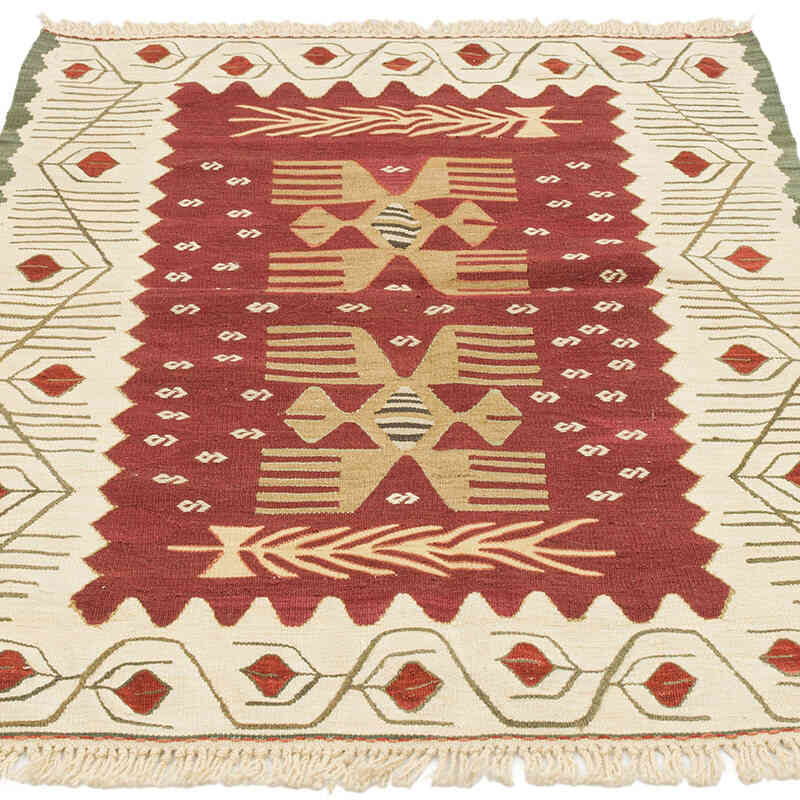 Yeni Kök Boya El Dokuma Kilim - 93 cm x 131 cm - K0072865