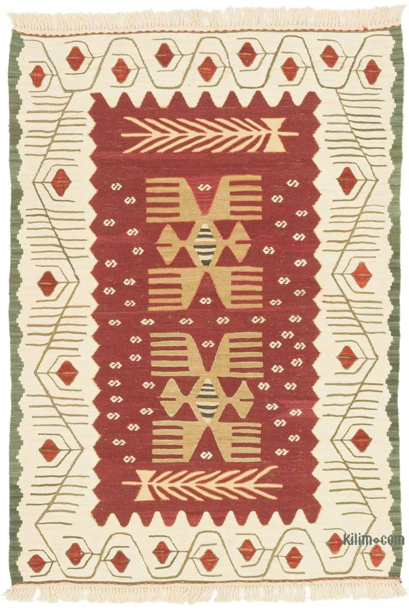 Yeni Kök Boya El Dokuma Kilim - 93 cm x 131 cm - K0072865