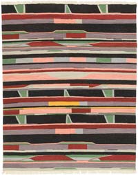 New Handwoven Turkish Kilim Rug - 6' 3" x 7' 7" (75" x 91")