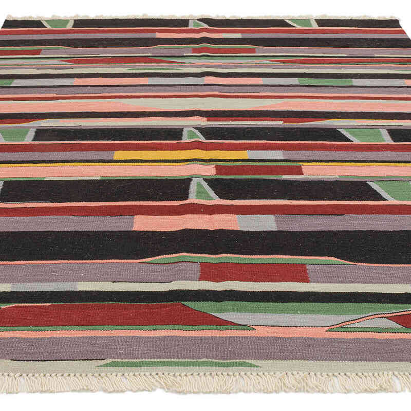 New Handwoven Turkish Kilim Rug - 6' 3" x 7' 7" (75" x 91") - K0072867