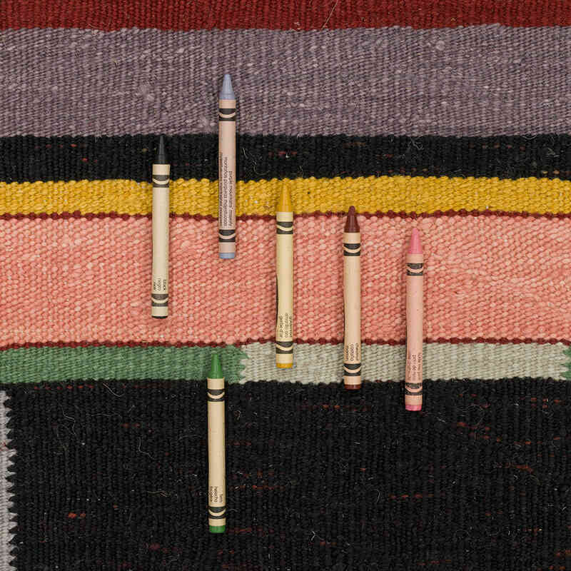 New Handwoven Turkish Kilim Rug - 6' 3" x 7' 7" (75" x 91") - K0072867