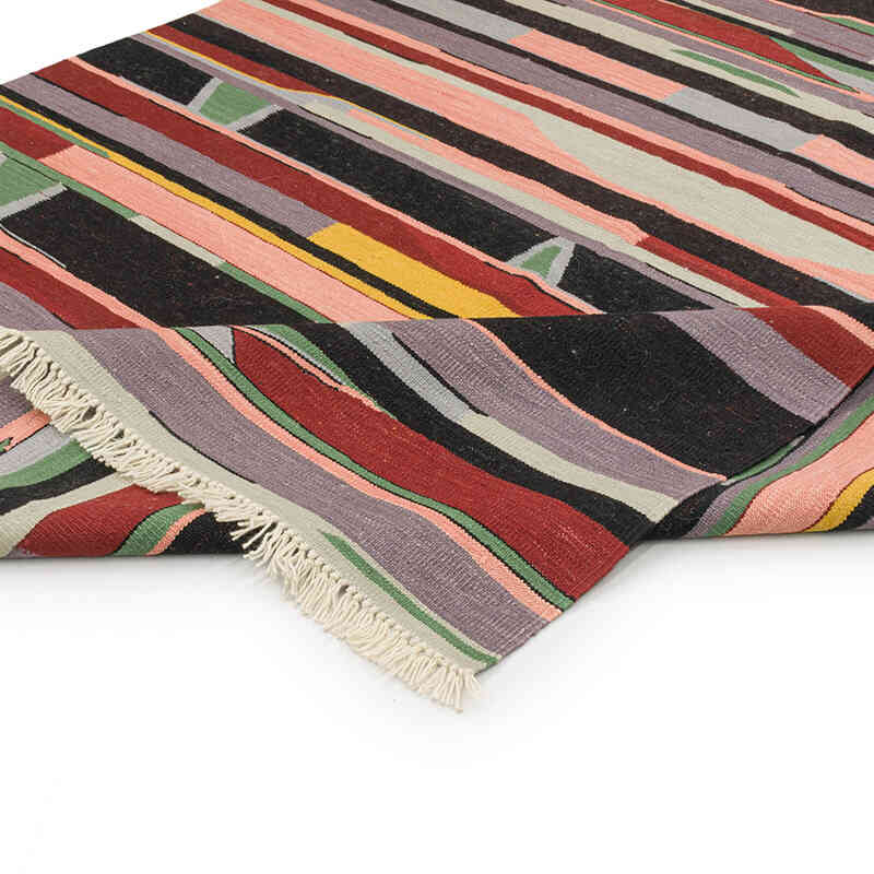 New Handwoven Turkish Kilim Rug - 6' 3" x 7' 7" (75" x 91") - K0072867