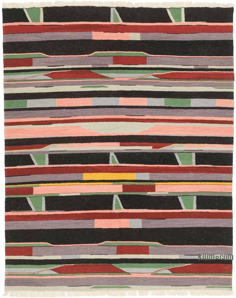 New Handwoven Turkish Kilim Rug - 6' 3" x 7' 7" (75" x 91") - K0072867