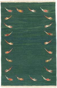 New Handwoven Turkish Kilim Rug - 4'  x 6'  (48" x 72")
