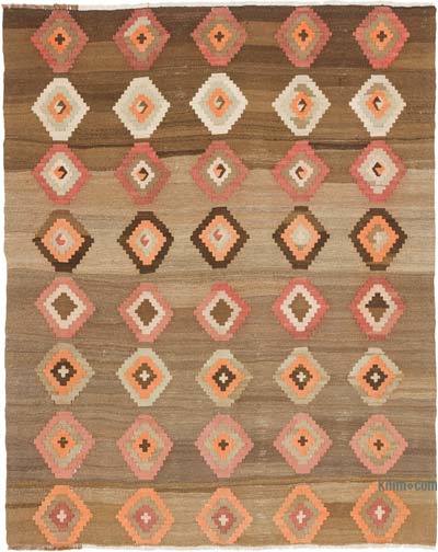Vintage Turkish Kilim Rug - 5' 7" x 7'  (67" x 84")