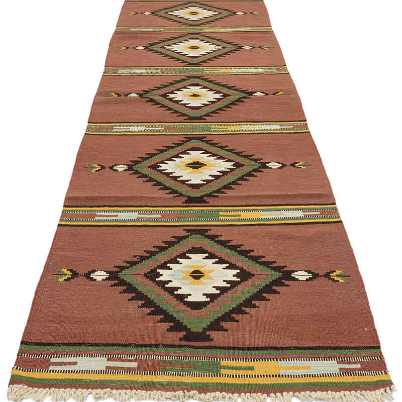 Yeni Kök Boya El Dokuma Yolluk Kilim - 85 cm x 303 cm - K0072875